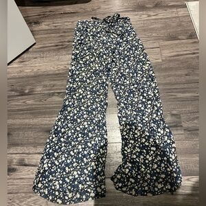 Floral Wide-Leg Pants